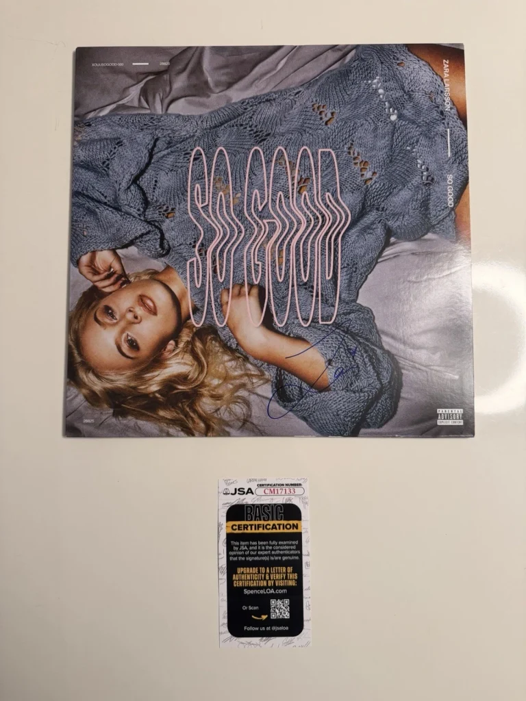 Zara Larsson Autographed So Good Vinyl Rare Lush Life JSA COA