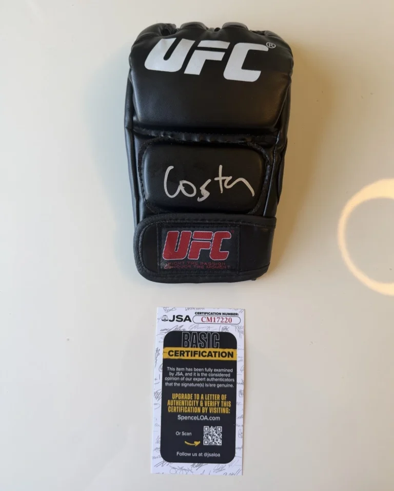 Paulo Costa Autographed UFC Glove MMA Fighter JSA COA