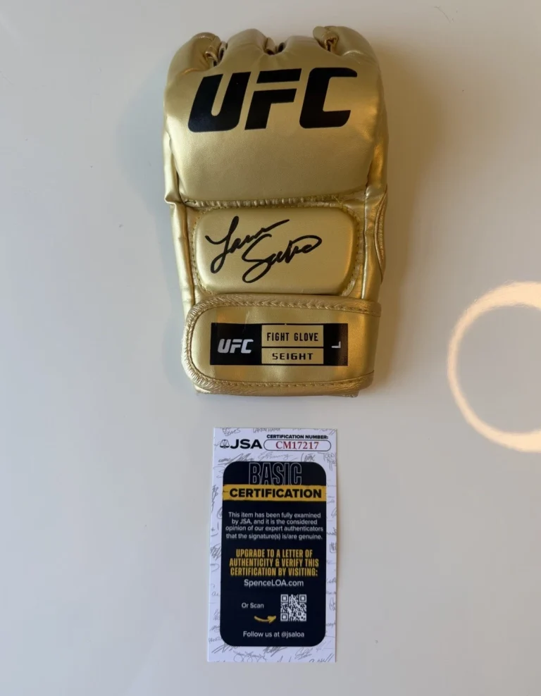 Laura Sanko Autographed UFC Gold Glove MMA Commentator Model JSA COA
