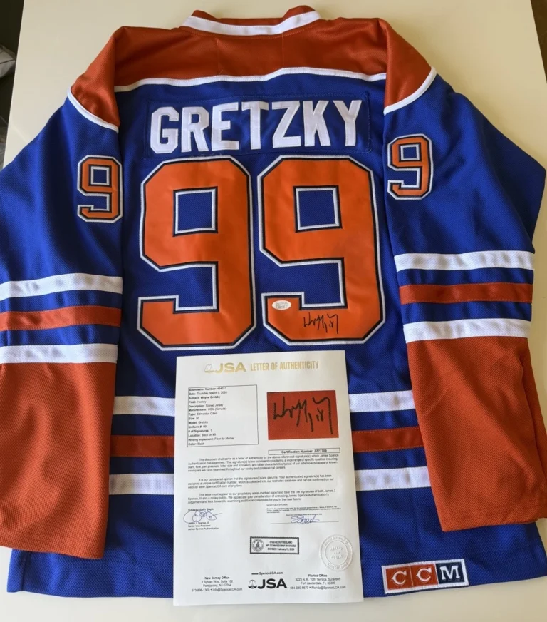 Wayne Gretzky Edmonton Oilers Autographed Jersey JSA LOA COA