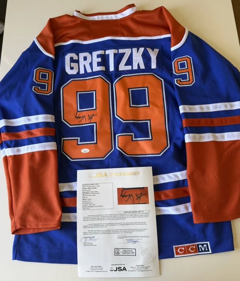 Wayne Gretzky Edmonton Oilers Autographed Jersey JSA LOA COA