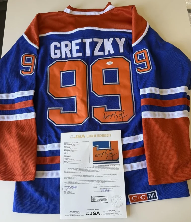 Wayne Gretzky Edmonton Oilers Autographed Jersey JSA LOA COA
