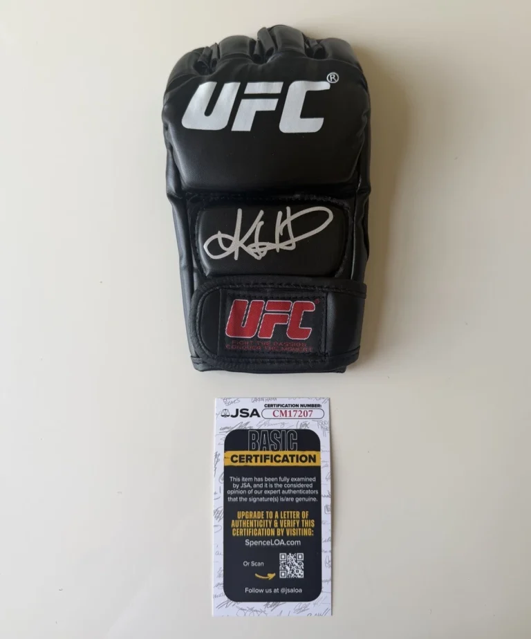 Kayla Harrison Autographed UFC Glove MMA Champ JSA COA