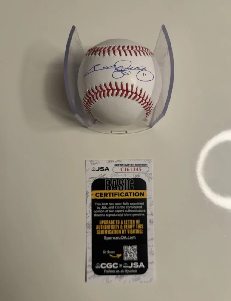 Jimmy Rollins Philadelphia Phillies Autographed MLB Baseball JSA COA