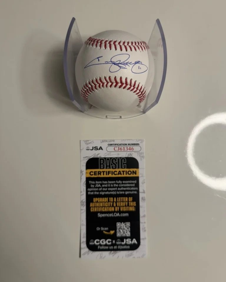 Jimmy Rollins Philadelphia Phillies Autographed MLB Baseball JSA COA