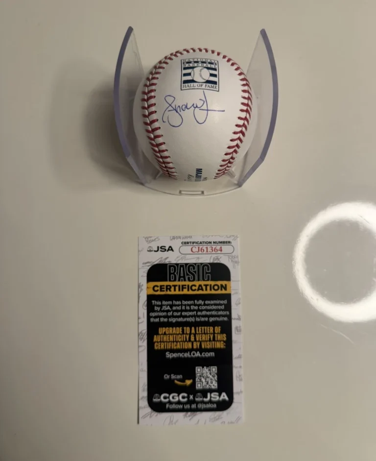 Andruw Jones Atlanta Braves Autographed Hall of Fame Baseball JSA COA