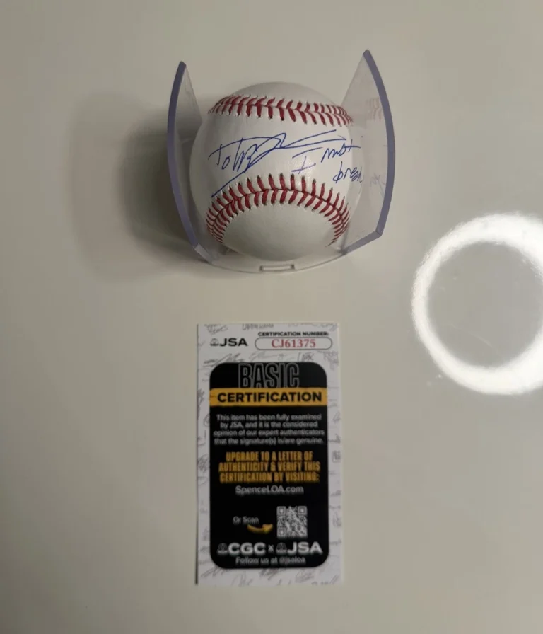 Dolph Lundgren Autographed Baseball Inscribed I Must Break You! Rocky JSA COA