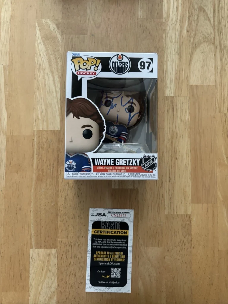 Wayne Gretzky Edmonton Oilers  #97 Signed Autographed Funko Pop. JSA Coa