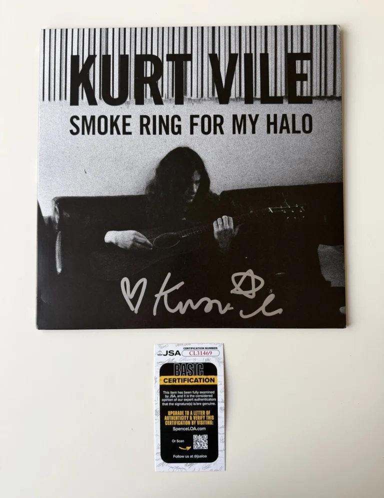 Kurt Vile Autographed Smoke Ring For My Halo Vinyl LP Record JSA COA