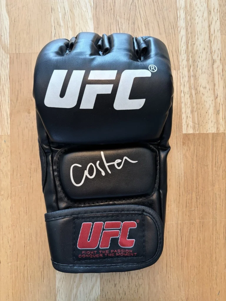 Paulo Costa Signed Autographed UFC Glove MMA Fighter Beckett COA