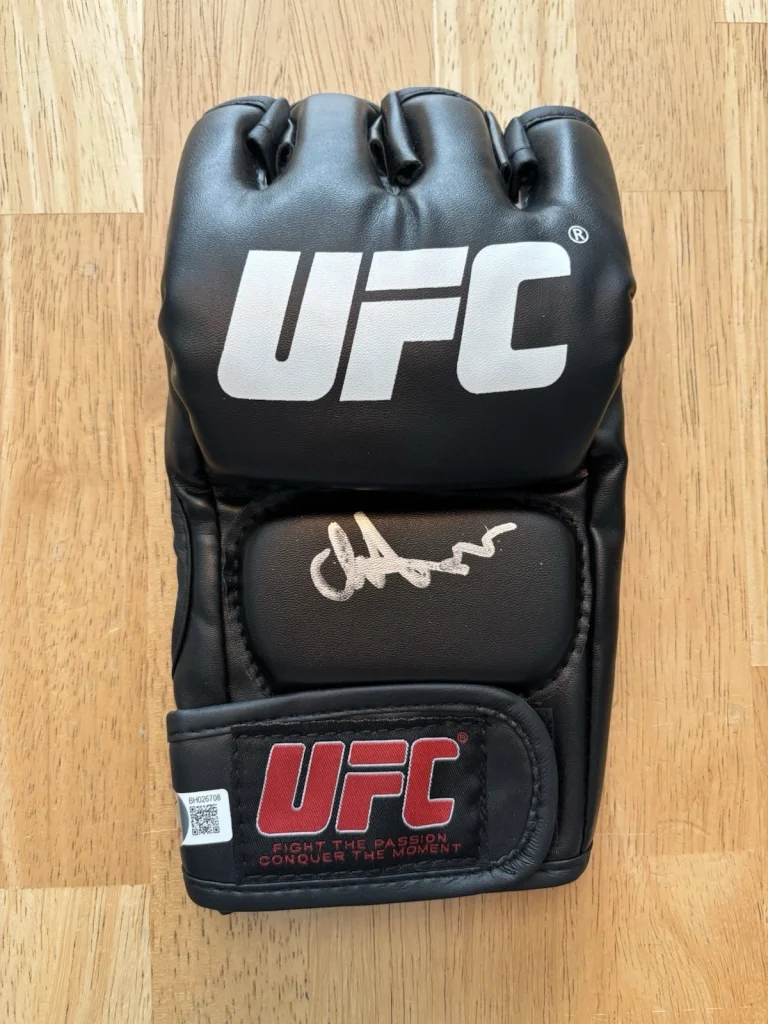 CHASE THE DREAM HOOPER SIGNED Autographed UFC MMA GLOVE BECKETT COA