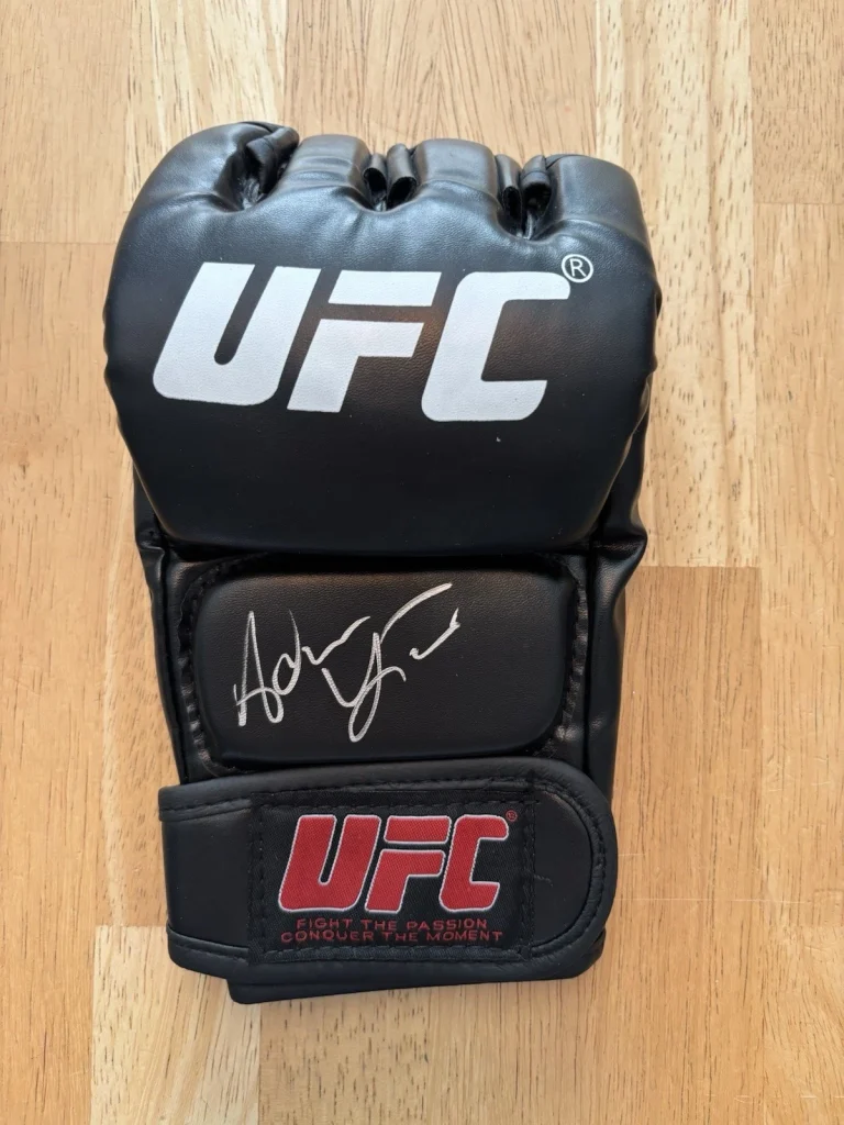 Adrian Yanez Signed/Autographed UFC Glove Beckett Coa