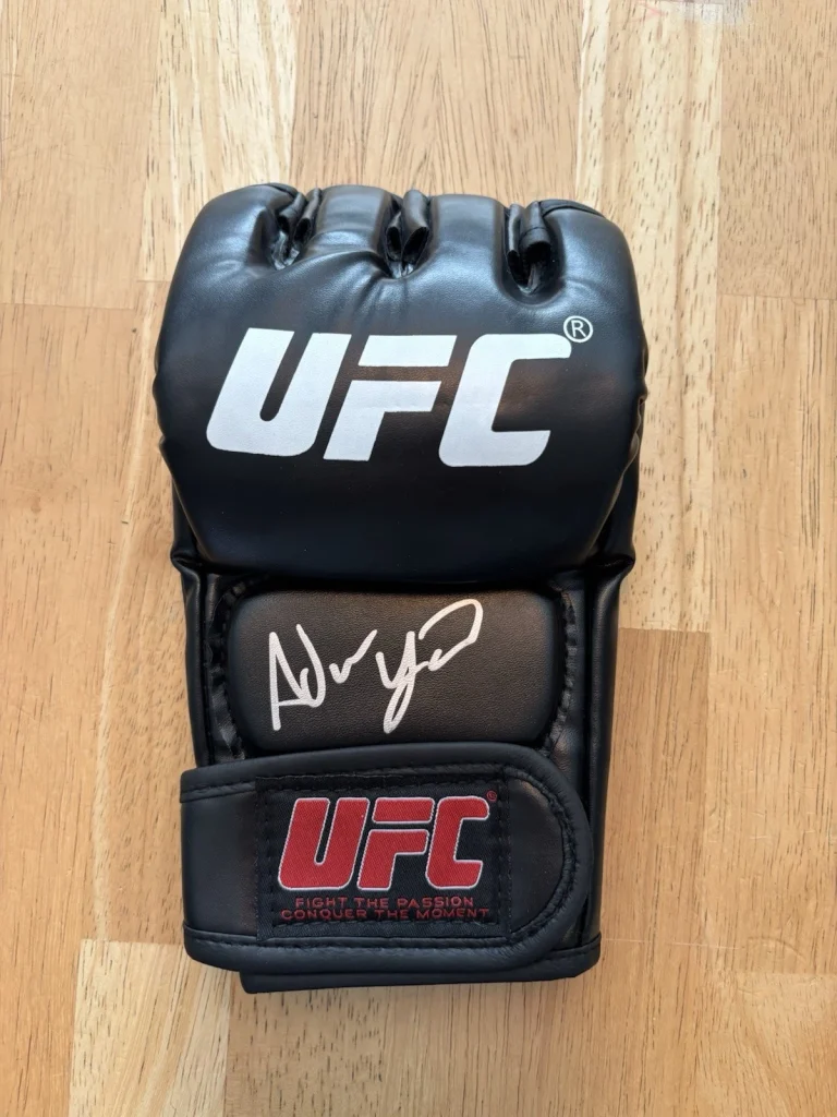 Adrian Yanez Signed/Autographed UFC Glove Beckett Coa