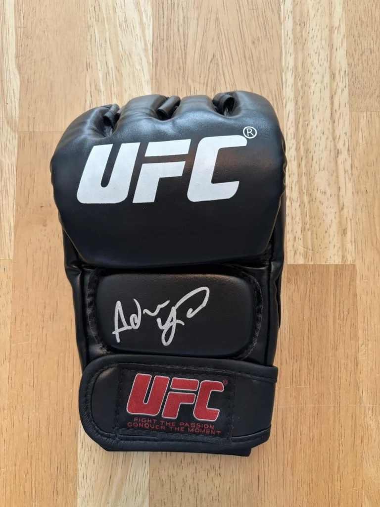 Adrian Yanez Signed/Autographed UFC Glove Beckett Coa