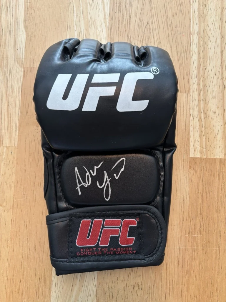Adrian Yanez Signed/Autographed UFC Glove Beckett Coa