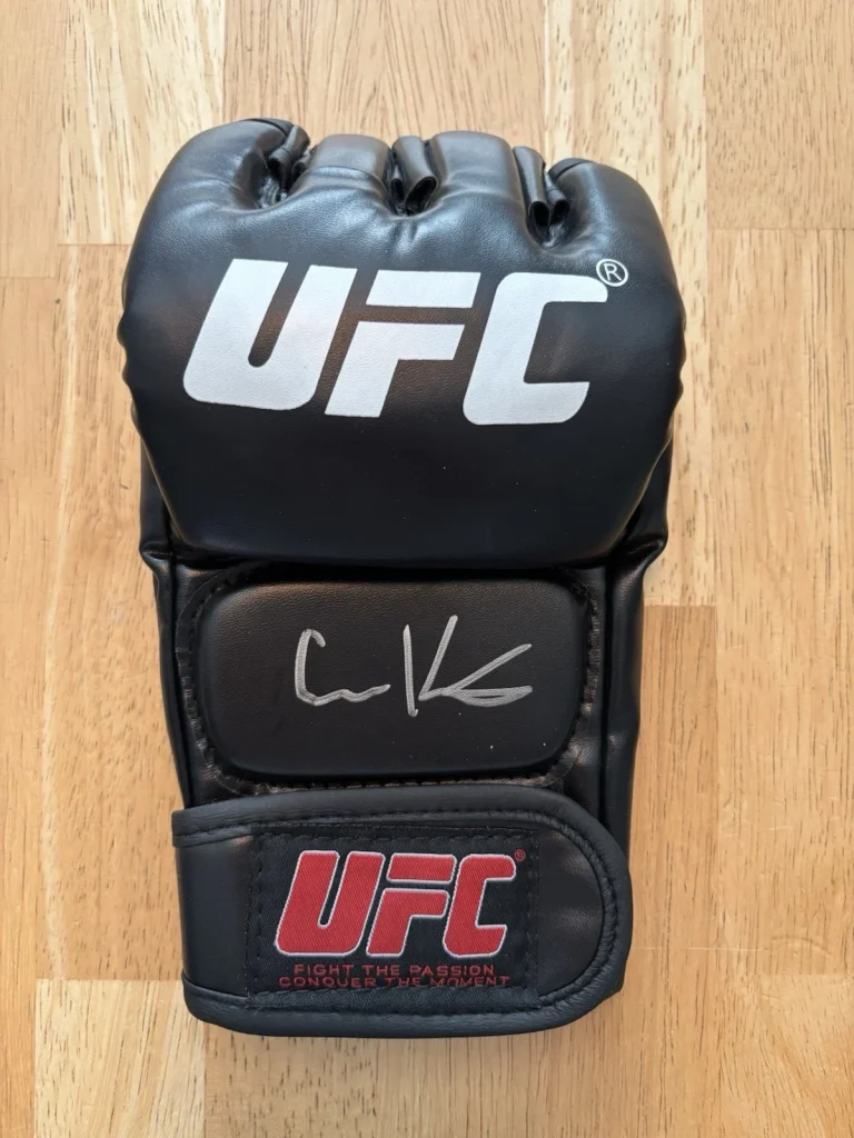 Calvin Kattar Signed Autographed UFC Glove Beckett BAS COA