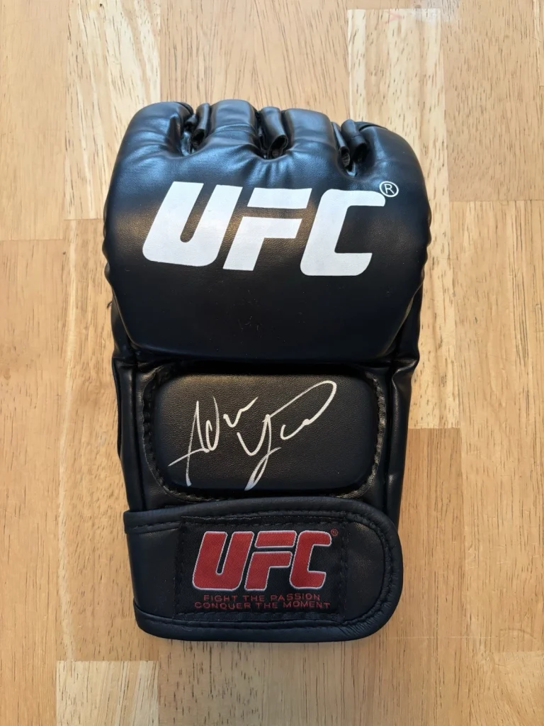 Adrian Yanez Signed/Autographed UFC Glove Beckett Coa