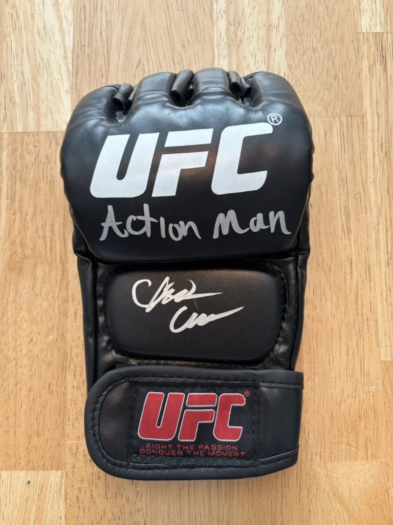 Chris Curtis Signed Autographed Inscribed UFC Glove Beckett BAS COA