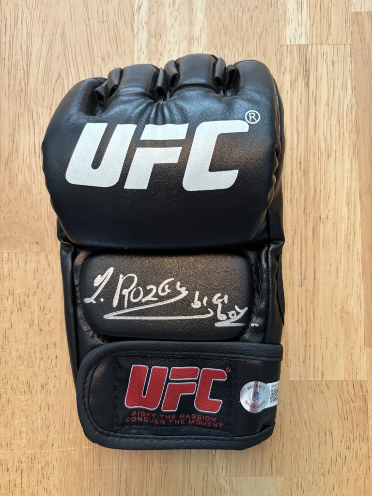 Jairzinho Rozenstruik Signed Autographed UFC Glove Heavyweight. Beckett