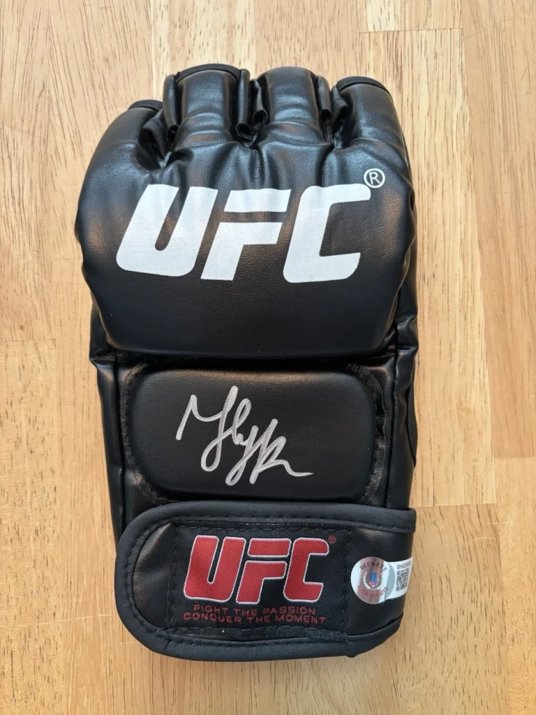Said Nurmagomedov Signed Autographed MMA Glove UFC Beckett COA