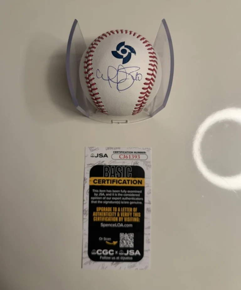 Wilson Contreras Boston Red Sox Autographed 2026 World Baseball Classic JSA COA