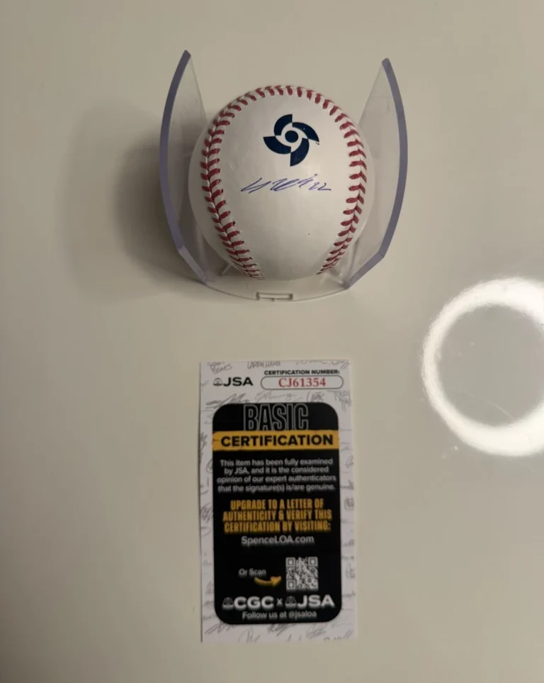 Jung Hoo Lee Giants Autographed 2026 World Baseball Classic Baseball JSA COA