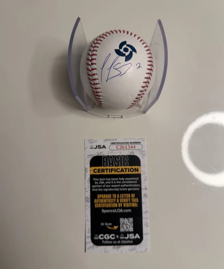 Luis Arraez Giants Autographed 2026 World Baseball Classic Venezuela JSA COA