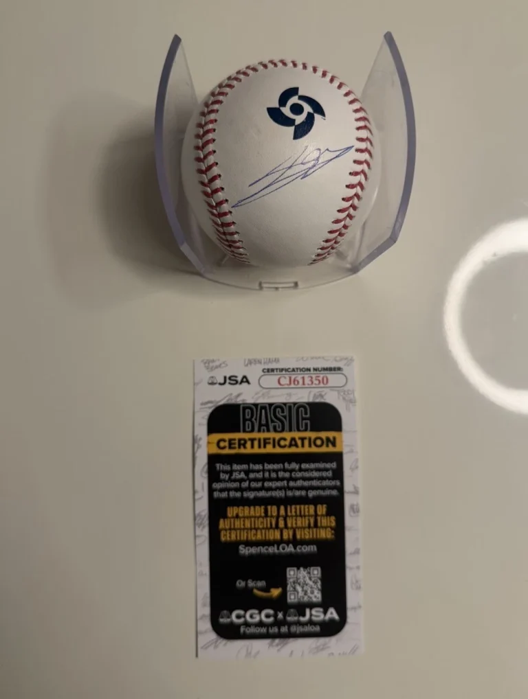 Teruaki Sato Autographed 2026 World Baseball Classic Baseball Japan Star JSA COA