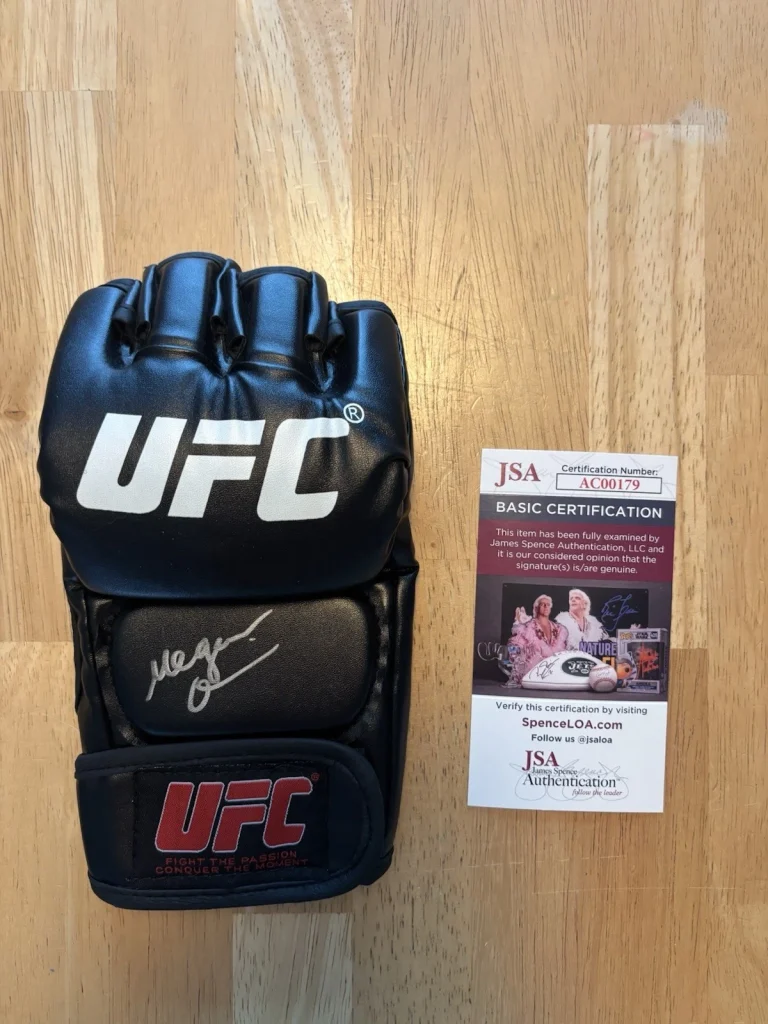 Megan Olivi Signed Autographed UFC Fight Glove JSA COA Commentator Announcer