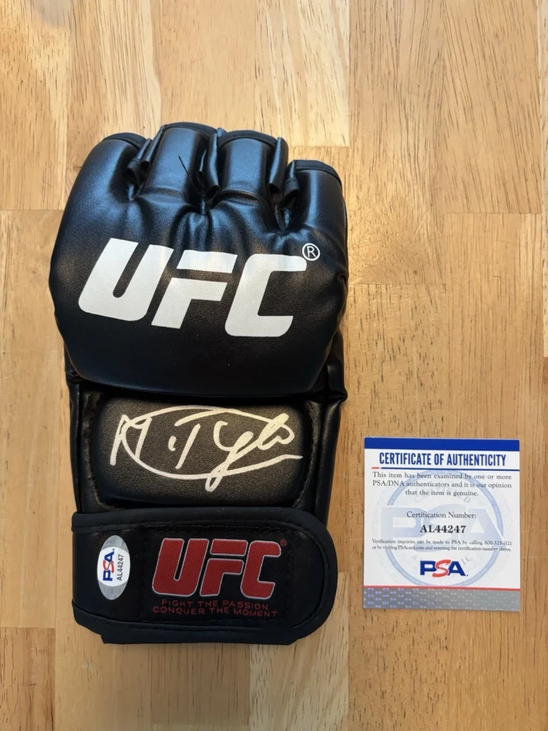 Marcin Tybura Signed Autographed UFC Glove MMA. Psa Coa