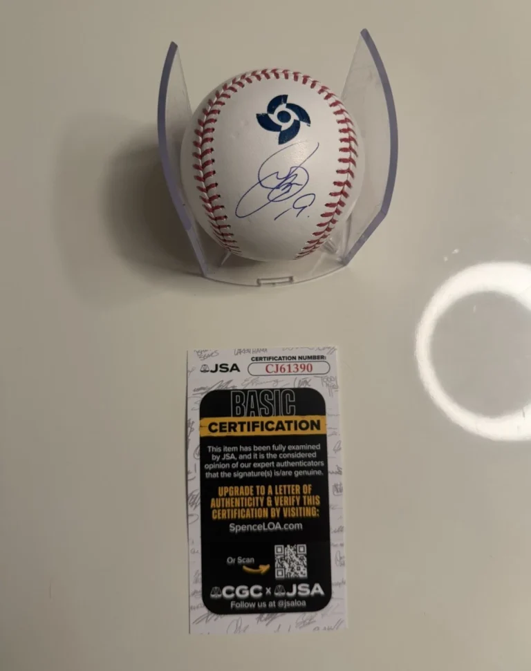 Tomoyuki Sugano Rockies Autographed 2026 World Baseball Classic Japan JSA COA