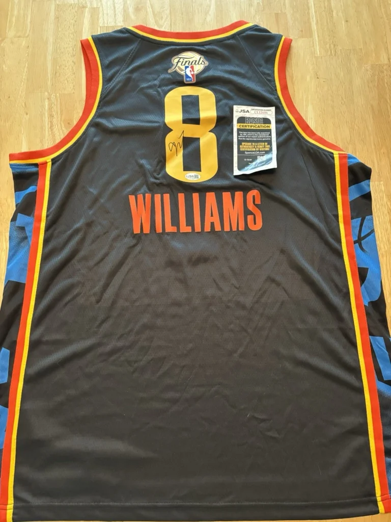 Jalen Williams Signed Autographed Jersey Jsa Coa Oklahoma City Thunder