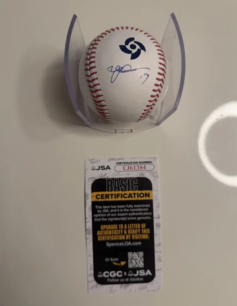 Yusei Kikuchi LA Angels Autographed 2026 World Baseball Classic Japan JSA COA