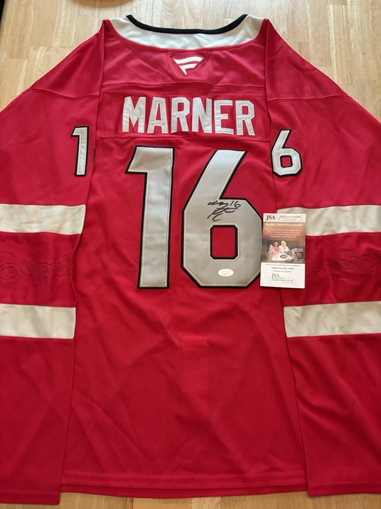 Mitch Marner  Autographed Signed 4 Nations Canada Jersey JSA Coa