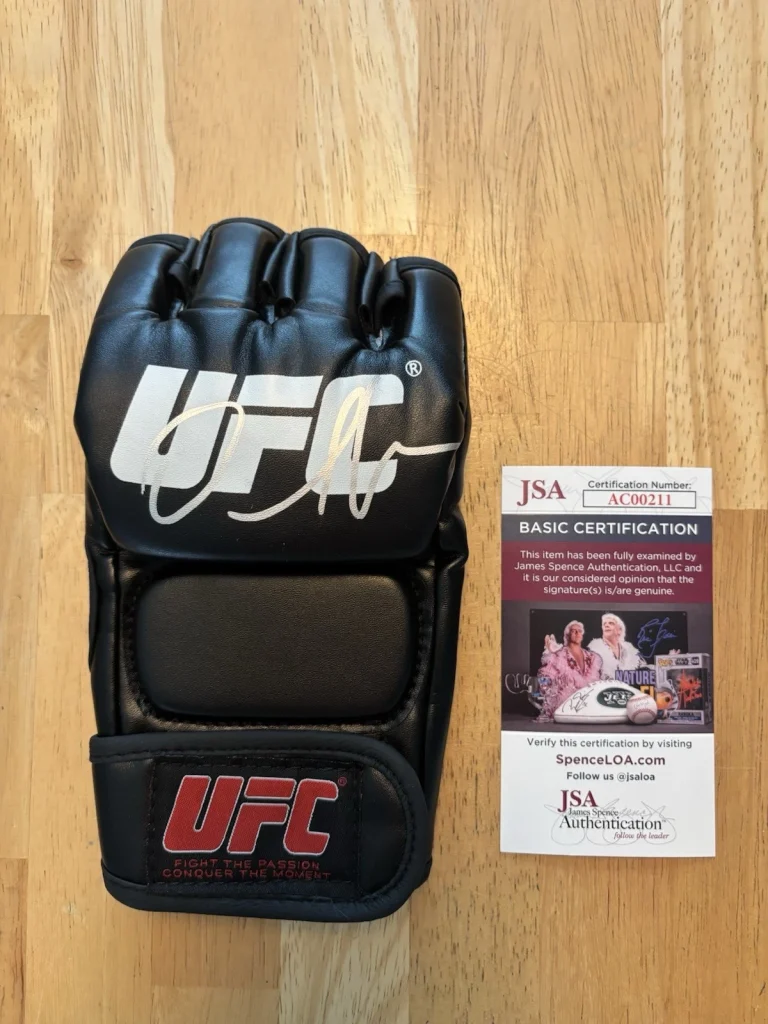 Daniel Cormier Autographed UFC Glove MMA Rare Champ Jsa Coa
