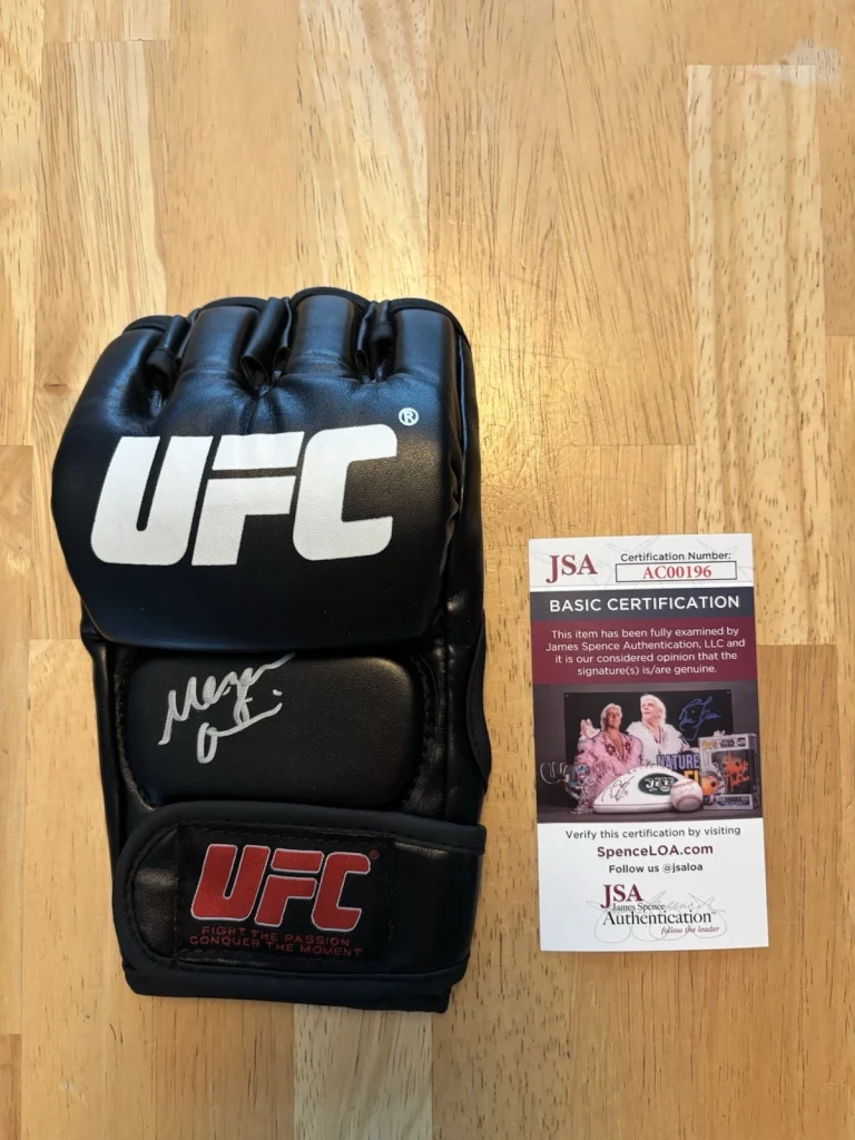 Megan Olivi Signed Autographed UFC Fight Glove JSA COA Commentator Announcer