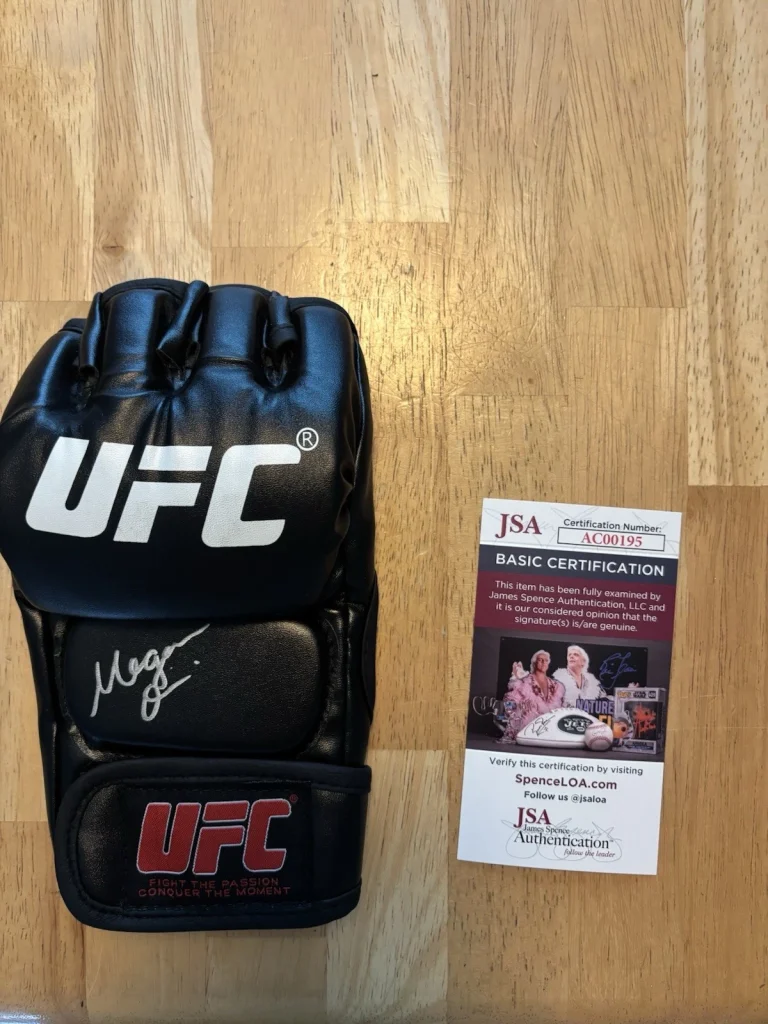Megan Olivi Signed Autographed UFC Fight Glove JSA COA Commentator Announcer