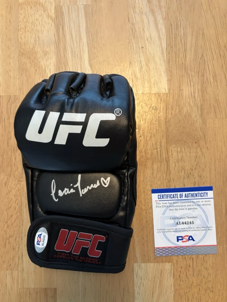 TECIA TORNADO TORRES PENNINGTON SIGNED UFC MMA GLOVE Psa Coa