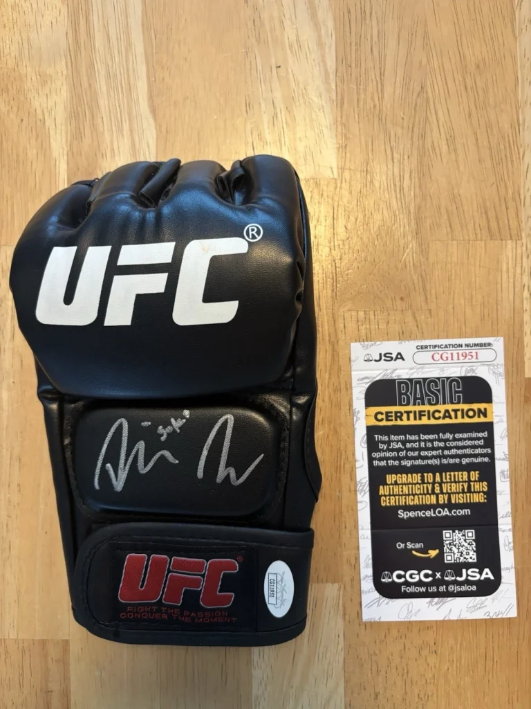 Dan Ige Fighter Autographed Signed  UFC MMA Glove. JSA Coa