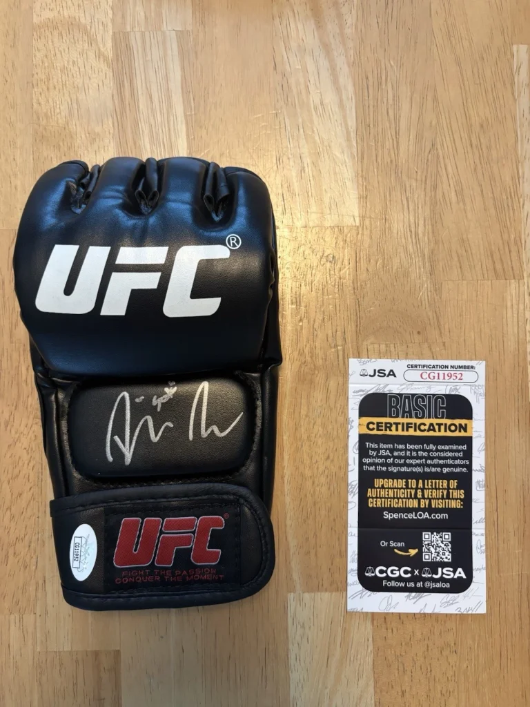 Dan Ige Fighter Autographed Signed  UFC MMA Glove. JSA Coa