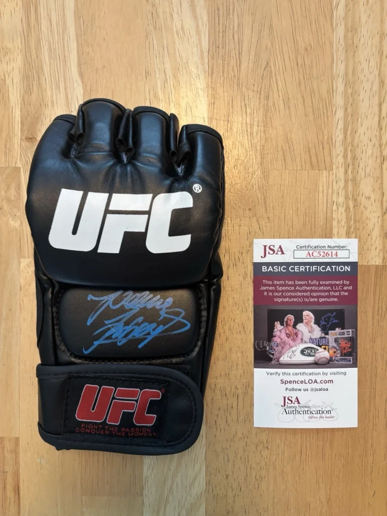 Joanna Jedrzejczyk Signed Autographed UFC Glove. JSA Coa. UFC HOF