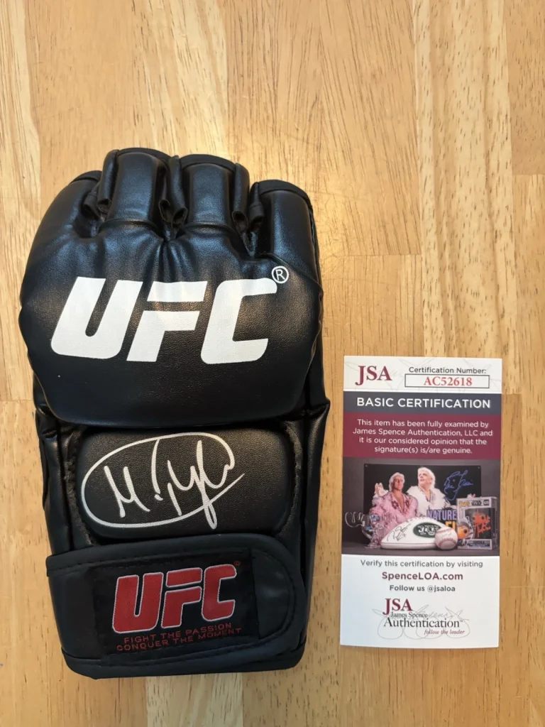 Marcin Tybura Signed Autographed UFC Glove MMA. JSA Coa