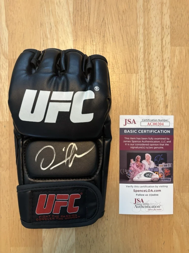 Daniel Cormier Autographed UFC Glove MMA Rare Champ Jsa Coa