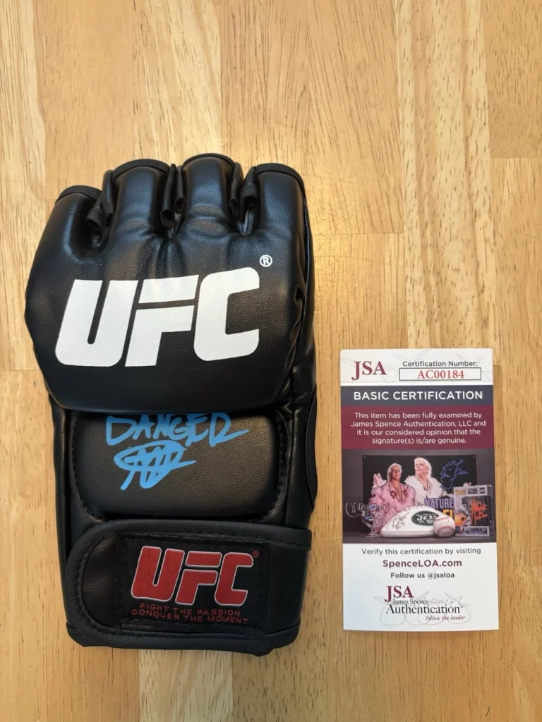 Matt Schnell Signed AUTOGRAPHED UFC GLOVE Jsa Coa