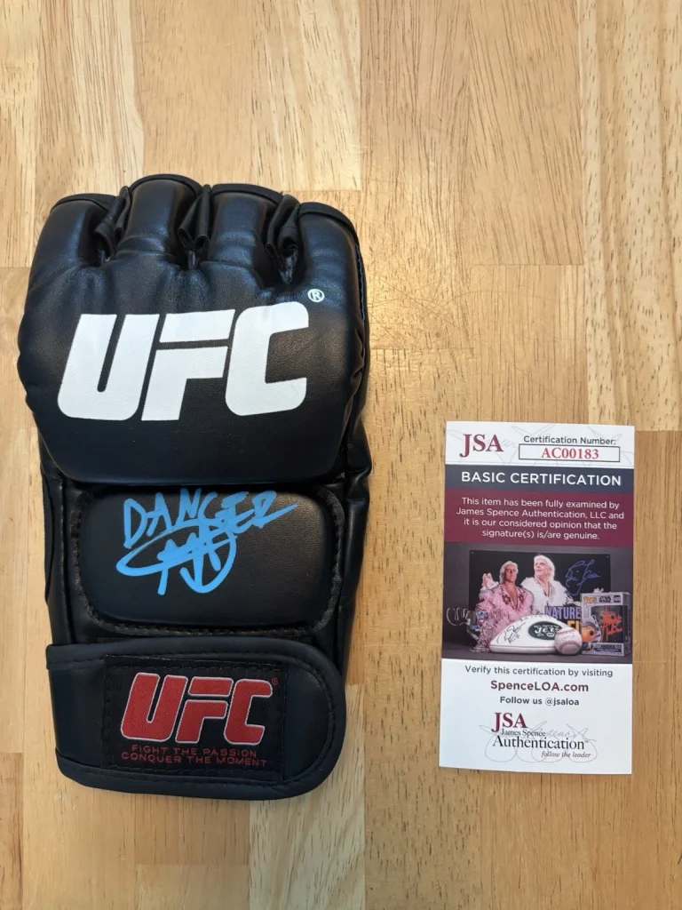 Matt Schnell Signed AUTOGRAPHED UFC GLOVE Jsa Coa