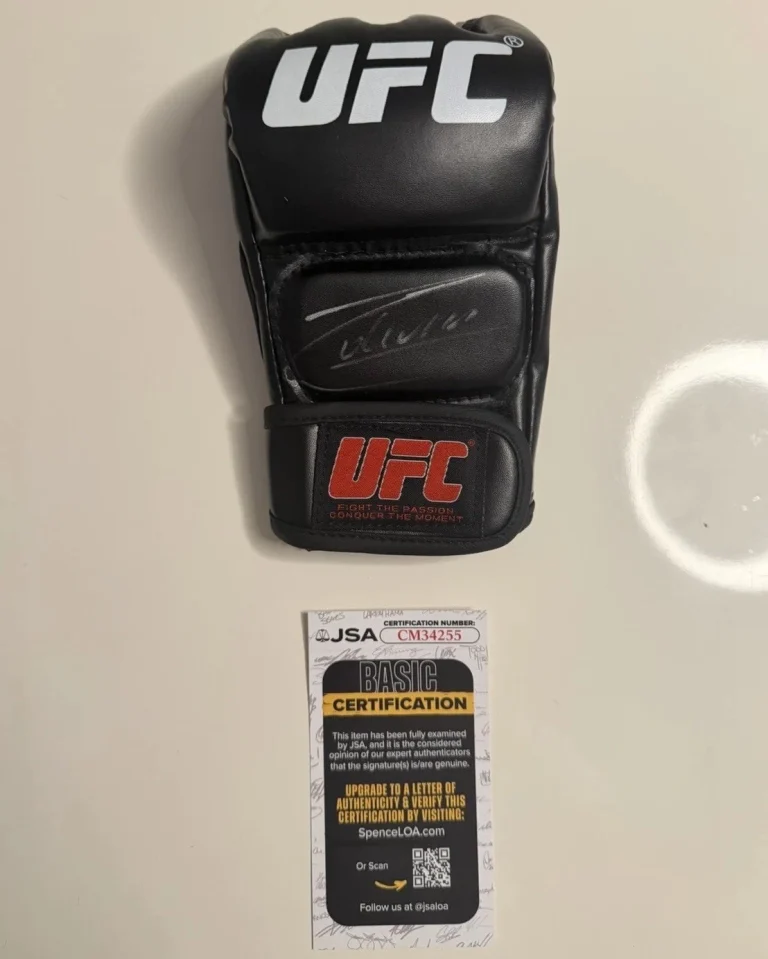 Charles Oliveira Autographed UFC Glove MMA Fighter JSA COA