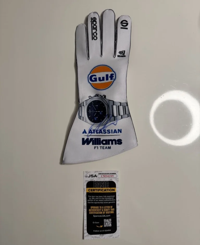 Alexander Albon Autographed Williams Racing Glove Formula 1 F1 JSA COA