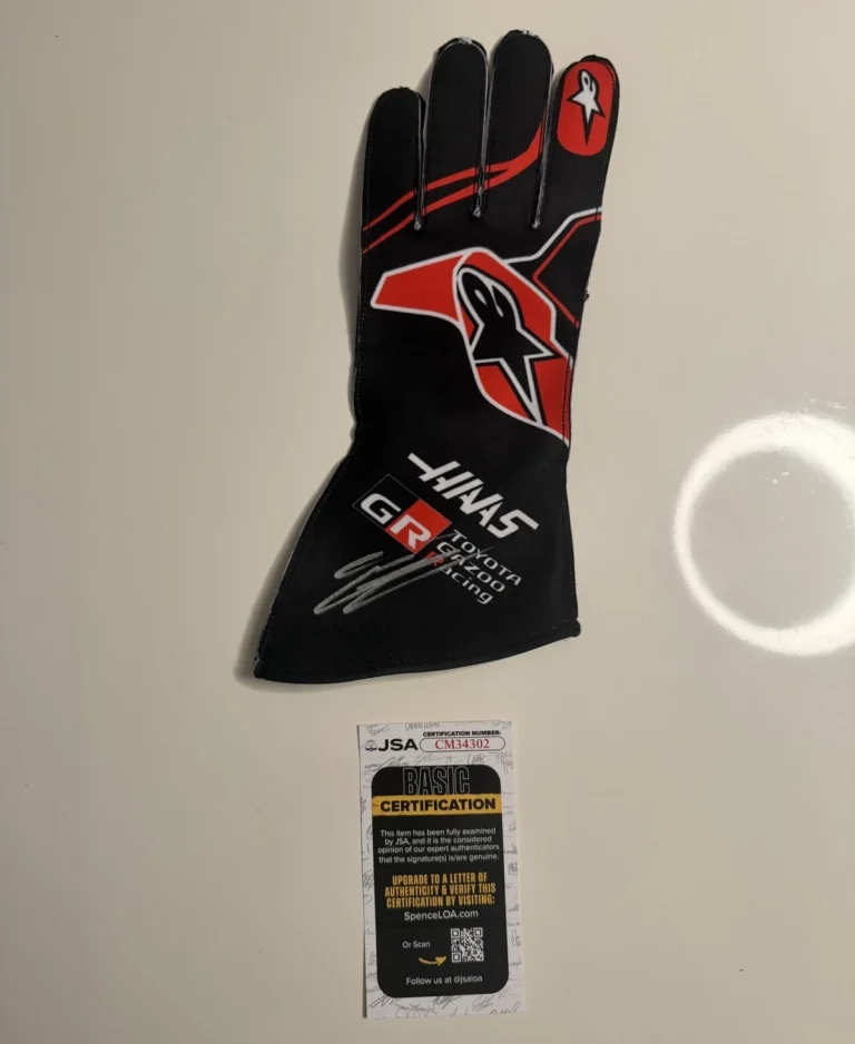 Esteban Ocon Autographed Haas Racing Race Glove Formula 1 F1 Star JSA COA