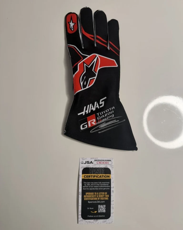 Esteban Ocon Autographed Haas Racing Race Glove Formula 1 F1 Star JSA COA