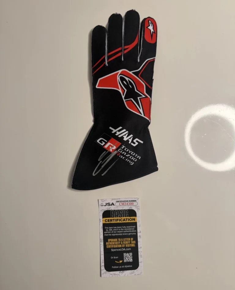 Esteban Ocon Autographed Haas Racing Race Glove Formula 1 F1 Star JSA COA